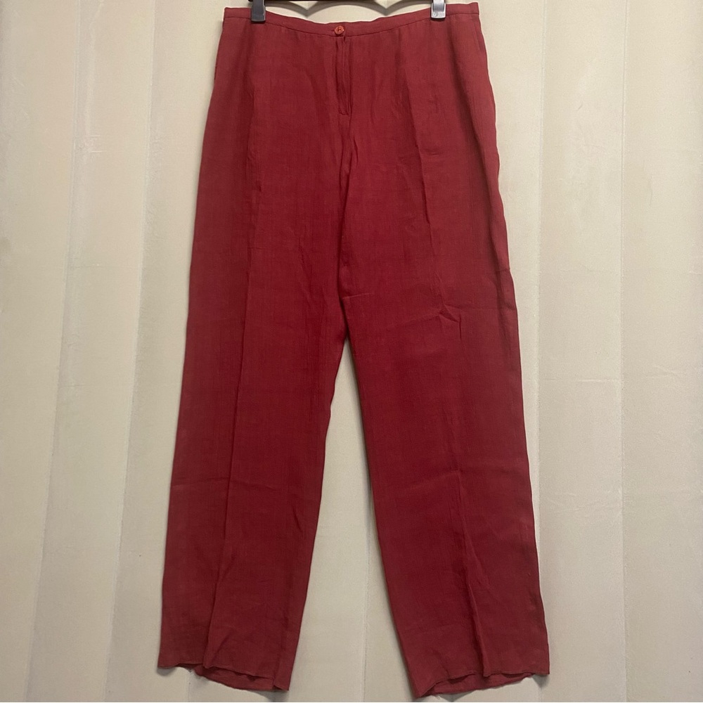 Marina Rinaldi Women’s Pants Size 18 100% Linen Quiet Luxury Designer NWT